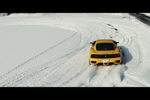 法拉利F360 冰雪横走记！
