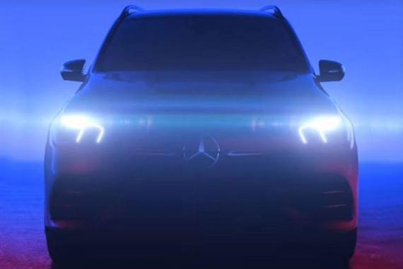 奔驰全新GLE预告图曝光 或搭48V轻混动力