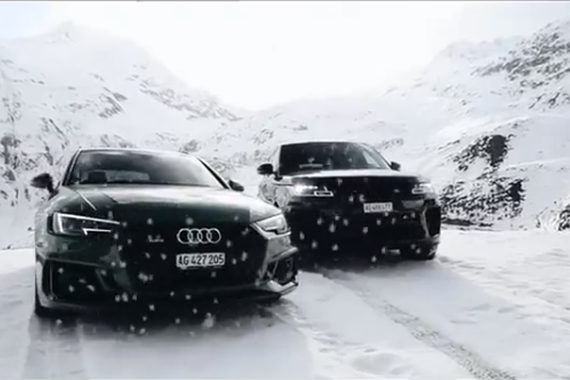 山路上的激情 2019路虎揽胜SVR vs 奥迪 RS4