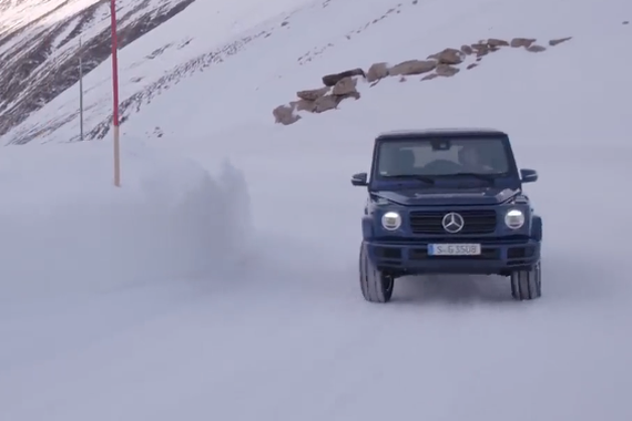 性能强悍！柴油奔驰G级雪地越野