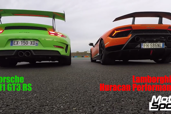 谁的声浪更动听？911 GT3 RS & Huracan Performante