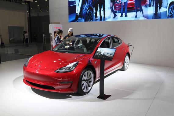 2019海口新能源车展：特斯拉Model 3亮相