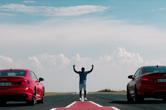 直线加速赛：奥迪RS5 VS 宝马M4