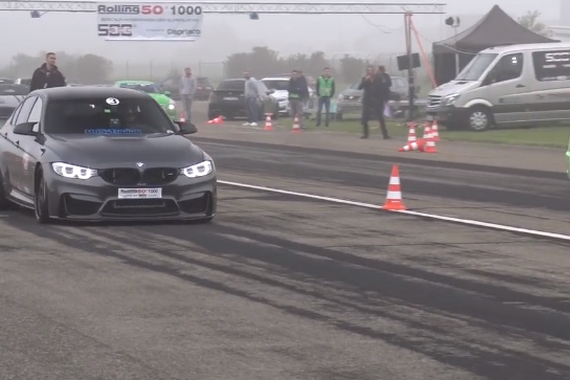 BBA性能车大战！ 宝马 F80 M3 直线对决 AMG C63