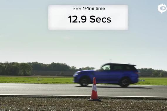 直线加速赛：AMG G63、Cayenne Turbo对战Range Rover SVR