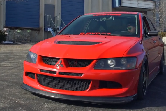 低调街头野兽 800匹的三菱 EVO