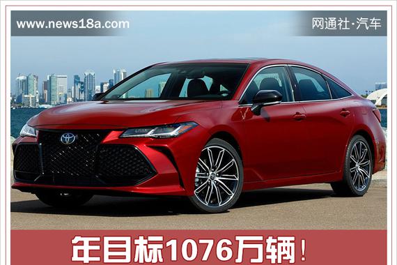 年目标1076万辆！丰田2019全球销量预增1.6%