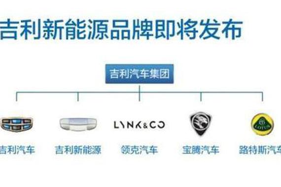 吉利新能源将成为独立子品牌 未来推30款新车