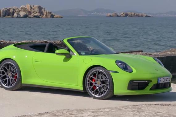 一枚超级绿蛙！全新保时捷911敞篷欣赏