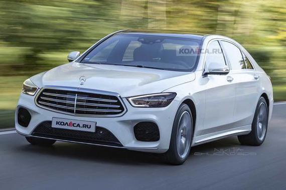 奔驰全新S级渲染图曝光 预计2020年上市