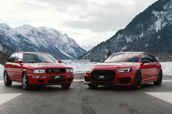 奥迪初代B级性能车 RS2 vs RS4 Avant