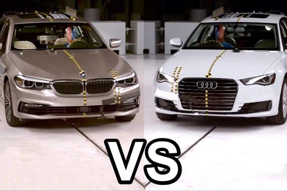 德国战车谁更硬？宝马5 vs 奥迪A6碰撞测试对比