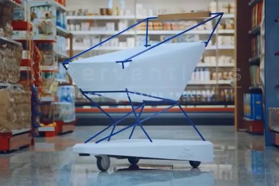 福特发明会自动刹停的购物车