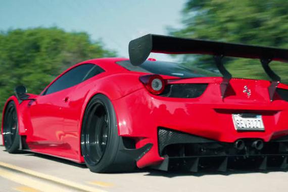 法拉利458 GT3 山路大片 声浪太炸！