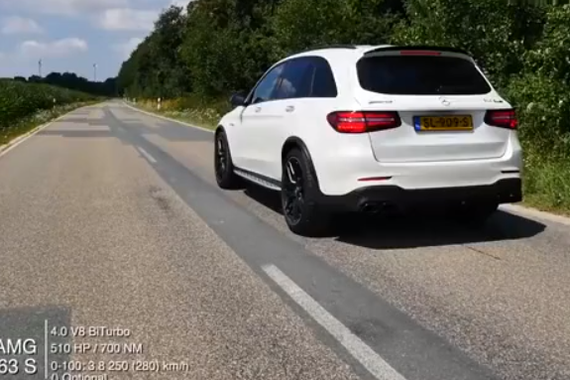 狠角色！奔驰AMG GLC 63S加速实测！