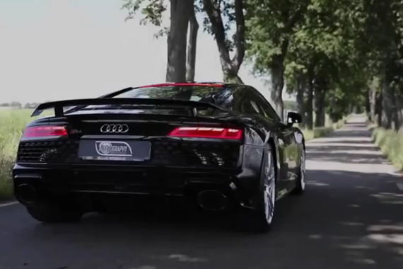 全黑战士出没 奥迪Audi R8 V10