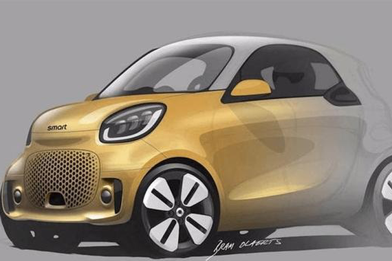 新款smart EQ预告图曝光 或是戴姆勒集团最后一次操刀