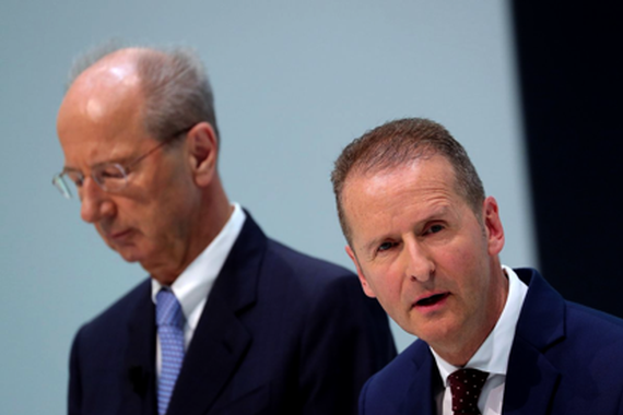 大众CEO迪斯和董事长潘师被检方指控在“排放门中”操纵市场