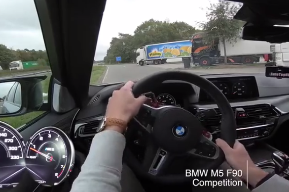 实测307km/h 宝马M5雷霆版Autobahn极速测试