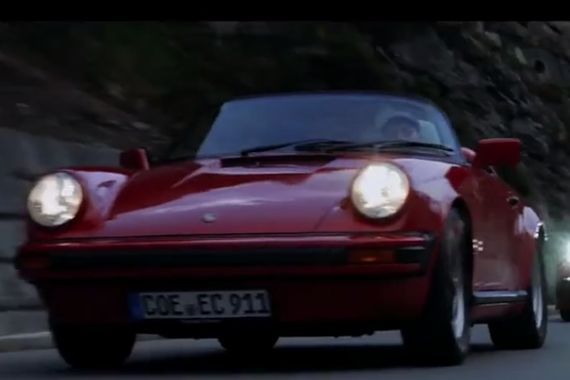 历代经典保时捷登阿尔卑斯山