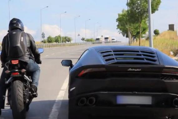 超级跑车之间的对决！兰博基尼VScbr1000r