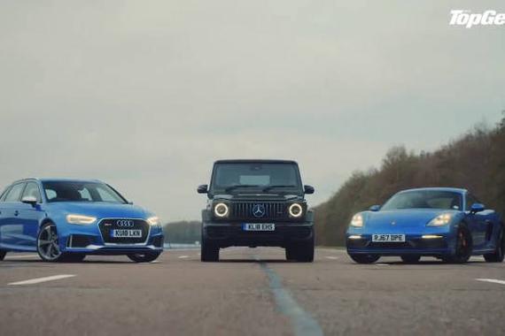 跨界竞速赛 奔驰G大战跑车&钢炮