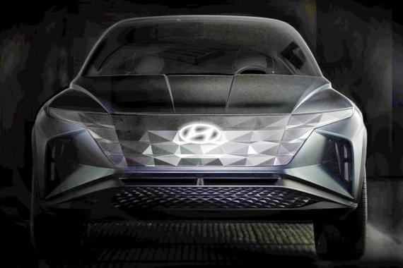 现代全新SUV概念车预告图发布 洛杉矶车展首发