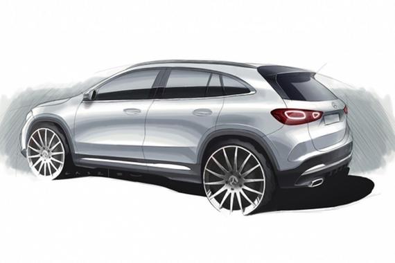 奔驰全新一代GLA设计草图曝光 12月11日首发