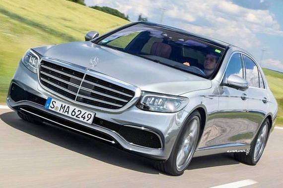 奔驰全新S级渲染图曝光 2020年正式亮相