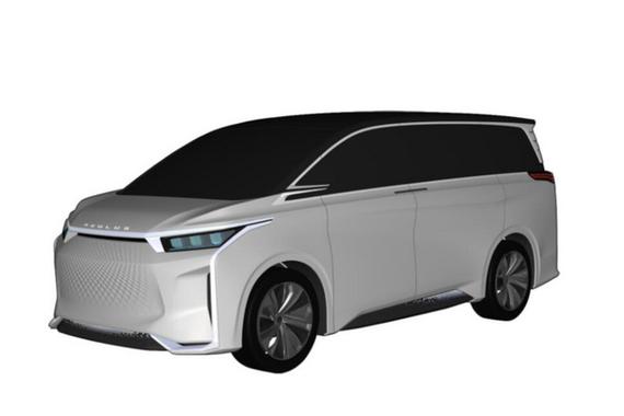 东风风神全新电动大MPV曝光 酷似丰田埃尔法