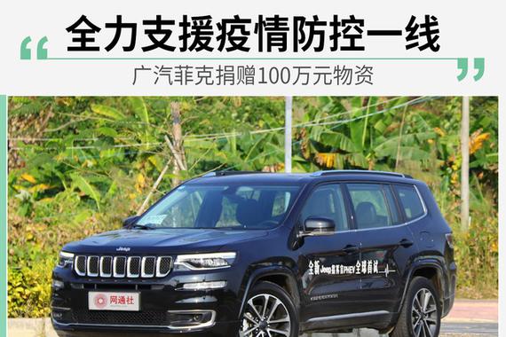 广汽菲克捐赠100万元物资 全力支援疫情防控一线