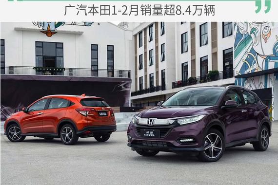 广汽本田1-2月销量超8.4万辆