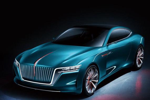 红旗新纯电轿车曝光 造型惊艳/比特斯拉Model 3大