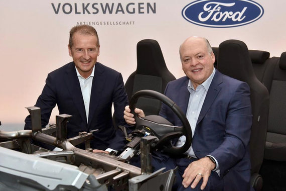 大众福特推进电动车和自动驾驶合作分担成本 预计6月底达成最终协议