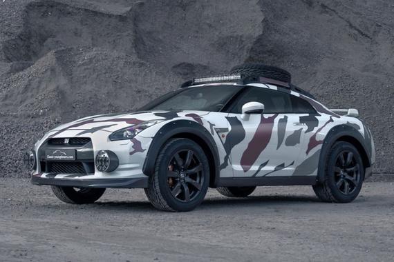 600匹碎石机 日产GT-R被改成拉力赛车