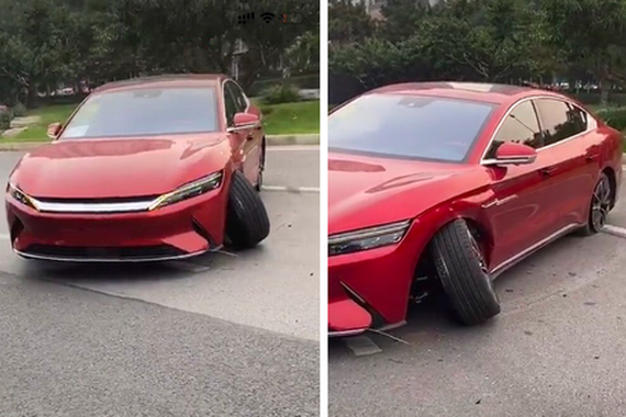 比亚迪官方回应汉EV试驾事故 误操作导致