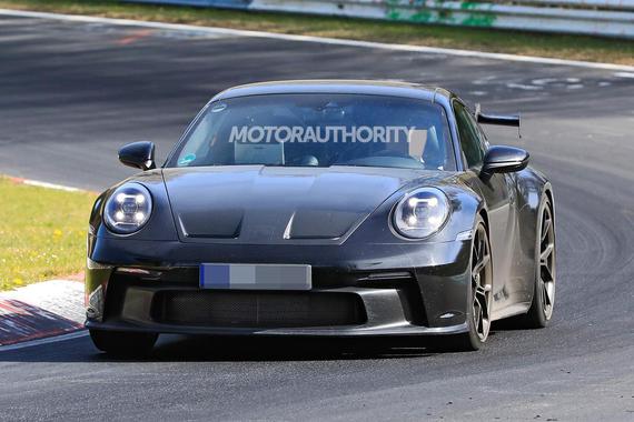 全新992代911 GT3赛车谍照再曝光 发动机输出功率或达550马力