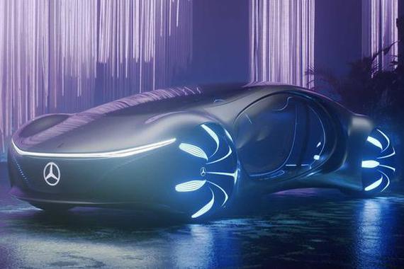 酷炫未来派 奔驰Vision AVTR电动原型车路测视频曝光