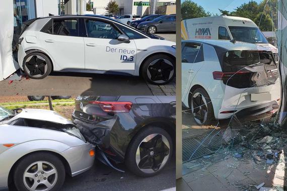大众ID.3全球首撞现场曝光 连89岁老人都被吸引参与试驾