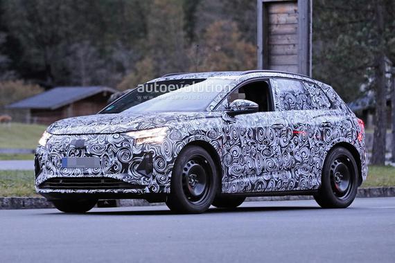 奥迪Q4 e-tron 测试谍照曝光 LED几何设计更加复杂