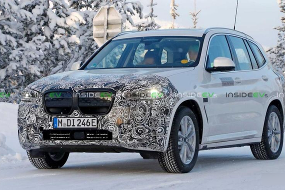 改款BMW iX3测试谍照曝光 细节小改或增加M运动套件