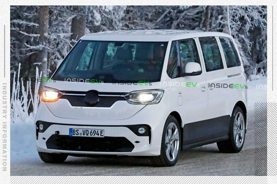 明年亮相/续航600km 大众ID. Buzz路试谍照曝光