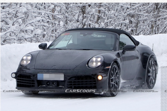 将于2023年亮相 新款保时捷911敞篷版谍照曝光