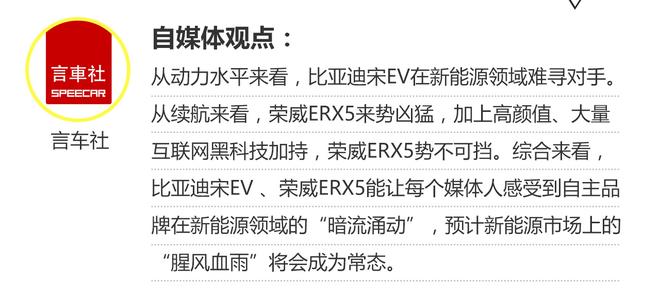 相对论 比亚迪宋EV400对比荣威ERX5 EV400