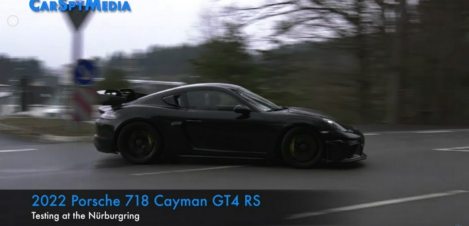 2022款保时捷718CaymanGT4RS测试照曝光，传搭载4.0L自