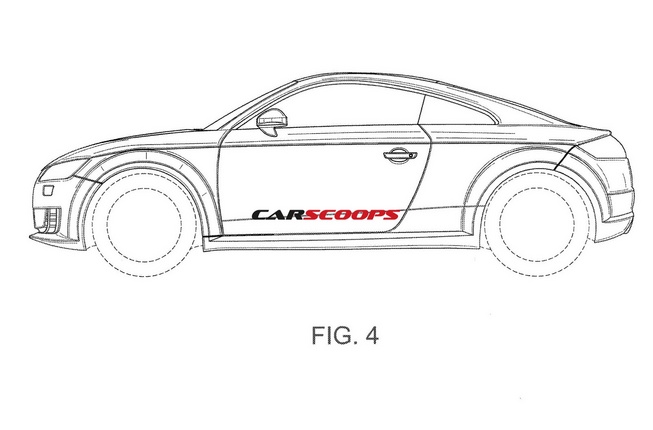 新一代奥迪TT RS专利图曝光 明年3月发布