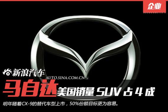 马自达美国销量SUV占4成 50%有望达成