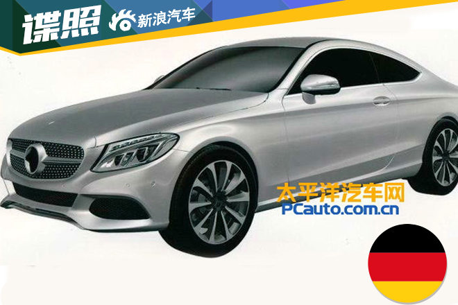 有望2016年入华 奔驰新C级Coupe专利图