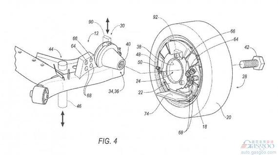 福特新技术专利曝光 后车轮可秒变独轮车