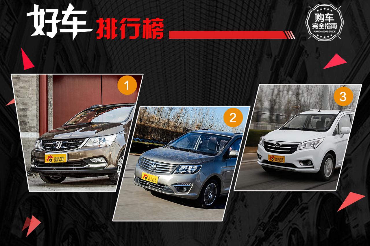 好车排行榜 十万内7座MPV谁最能装？